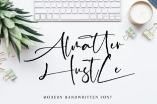 Almatter Hustle: A Handwritten Font That Brings Digital Projects to Life
