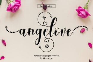 Angelove: A Light Handwritten Script for Handmade Products