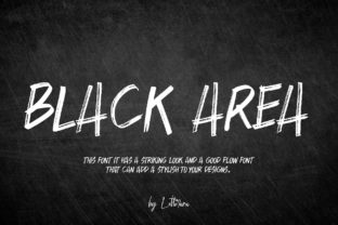 Black Area Font Review: A Strong Brush Typeface for Bold Branding