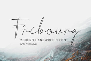 Fribourg: A Handcrafted Script Font for Authentic Branding