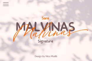 Malvinas Duo: A Font Pair That Makes Small Business Branding Look Effortless