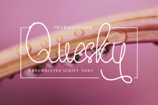 Quesky: Handwritten Script Font