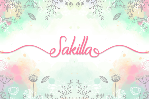 Sakilla: A Script Handwritten Font for Modern Web Design
