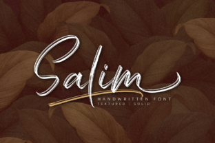 Salim: A Script Handwritten Font for Real Design Work