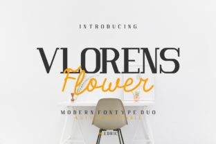Vlorens Flower Duo: A Modern Serif Typeface for Branding