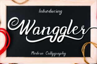 Wanggler: A Stylish Script Font