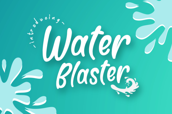 Water Blaster: A Playful Script Font