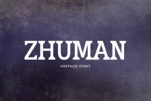 Zhuman Font: Bold Serif Personality for Your Crafts